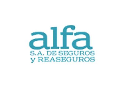 Logo de Alfa SA de Seguros, seguros para autos en Paraguay